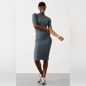 Athleta Signature Rib Mock Neck Dress